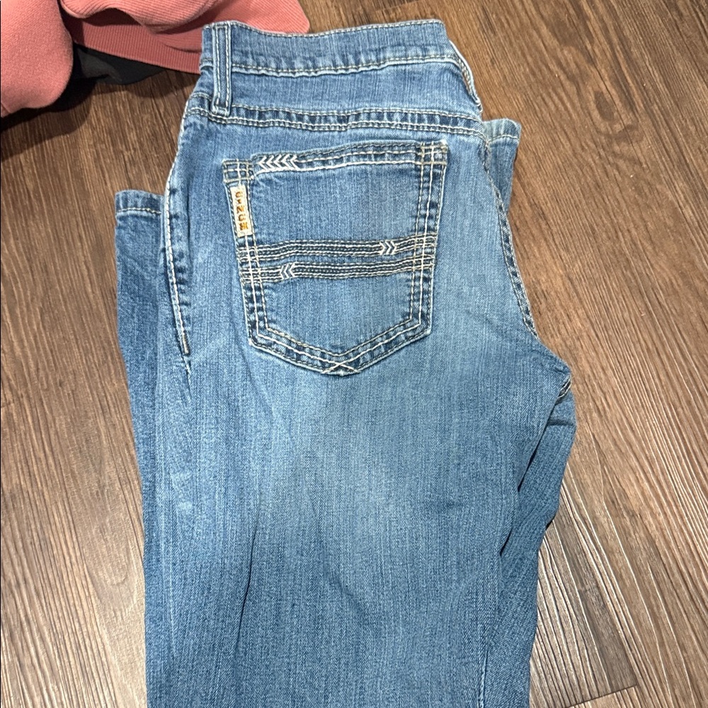 Blue Denim Cinch Jeans